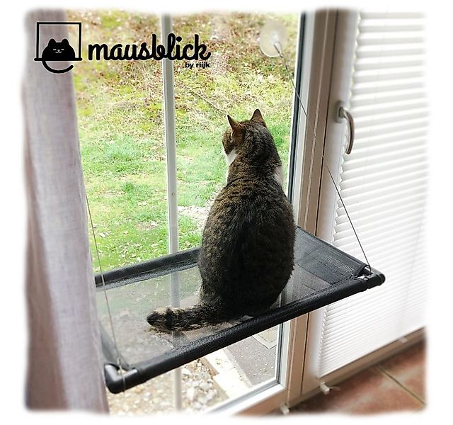 riijk Katzen-Hängematte Mausblick Fensterliege, Kunstoffgewebe, Katzenhänge günstig online kaufen