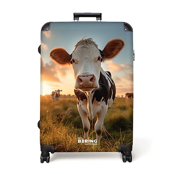 NoBoringSuitcases.com© Hartschalen-Trolley Kühe auf der Weide günstig online kaufen