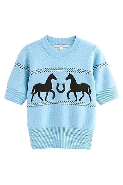 Next Strickpullover Kurzärmeliges, superweiches Stricktop (1-tlg) günstig online kaufen