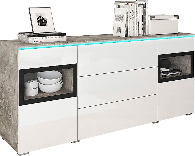 INOSIGN Sideboard VERA, Moderne grifflose Kommode,verstellbare günstig online kaufen