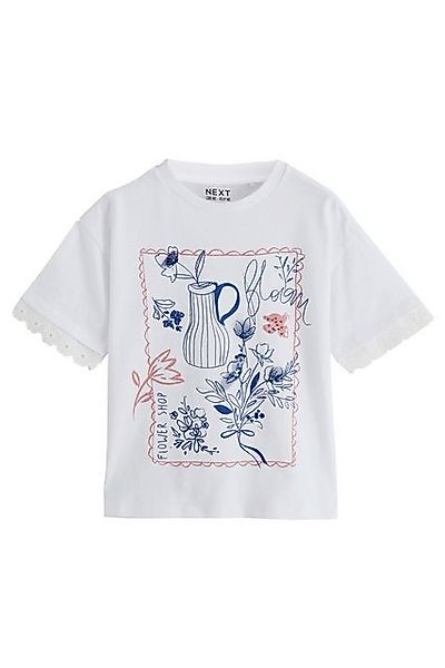 Next T-Shirt T-Shirt mit grafischem Blumendruck (1-tlg) günstig online kaufen