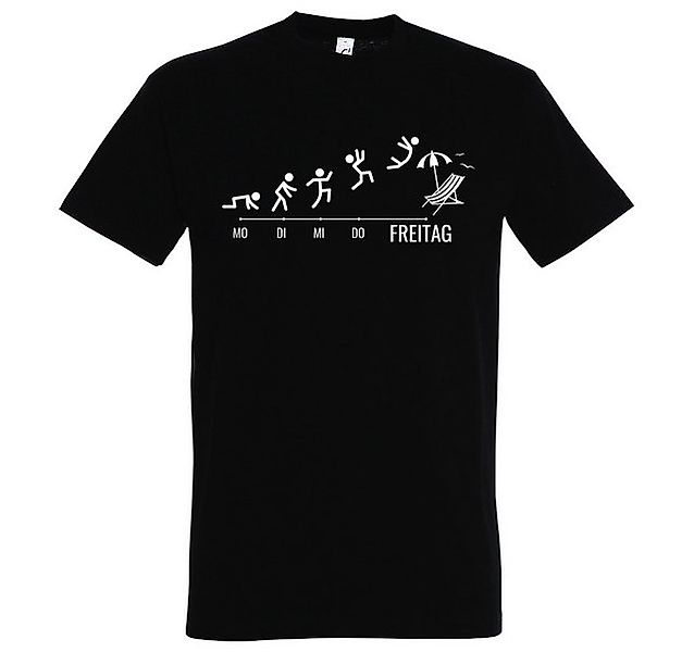 Youth Designz T-Shirt Freitag Wochenende Herren Shirt mit lustigem Frontpri günstig online kaufen