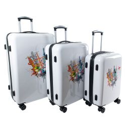 Crosstravel Kofferset Voyage, 4 Rollen, (3 günstig online kaufen