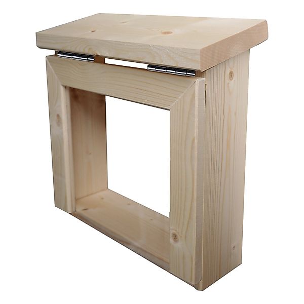 Karibu Steuergerätverkleidung für Außenbereich Naturbelassen 34 x 31,8 x 15 günstig online kaufen