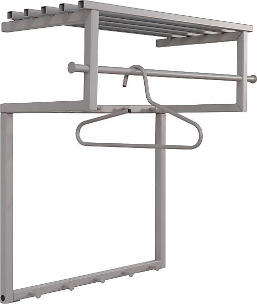 Spinder Design Garderobenleiste "RIZZOLI" Familiengarderobe aus Stahl mit 1 günstig online kaufen