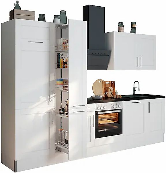 KOCHSTATION Küche »KS-Ahus«, Breite 310 cm,wahlweise mit E-Geräten,MDF Fron günstig online kaufen