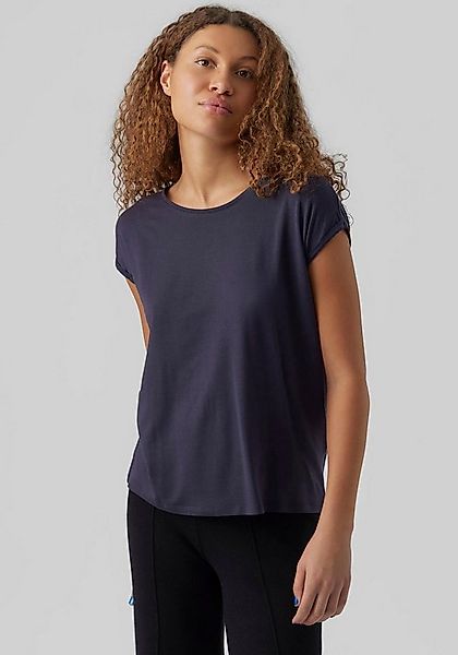 Vero Moda Rundhalsshirt VMAVA PLAIN SS TOP GAJRS NOOS Materialmix, regular günstig online kaufen