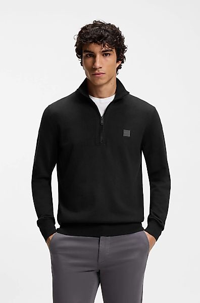 BOSS ORANGE Rollkragenpullover "Kanobix" Regular fit, Stehkragen mit Reißve günstig online kaufen