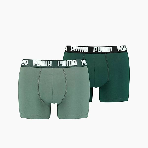PUMA Herren Basic Boxershorts 2er Pack | Mit Aucun | Grün | Größe: XXL günstig online kaufen