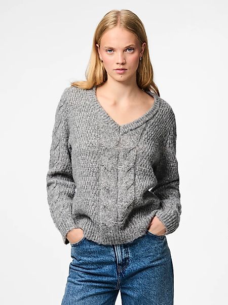 pieces Strickpullover "PCNINA LS V-NECK KNIT NOOS BC" günstig online kaufen