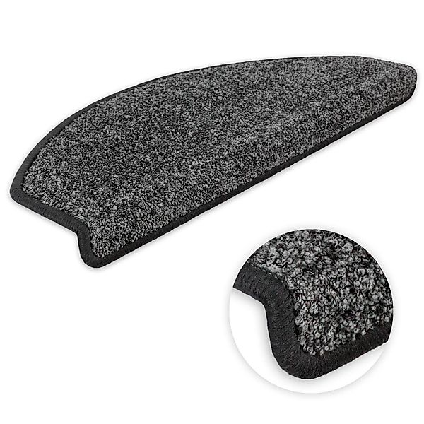 Metzker® Stufenmatte Stufenmatten Ventura Halbrund Dunkelgrau günstig online kaufen
