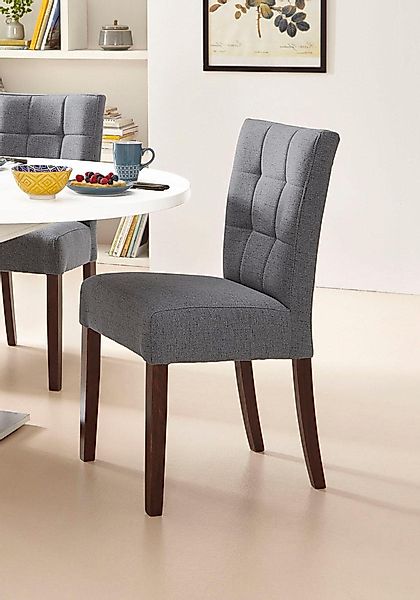 Home affaire 4-Fußstuhl »Talia« (Set) 2 Stk. Webstoff günstig online kaufen