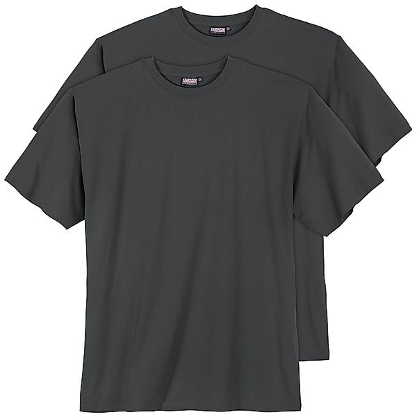 ADAMO Rundhalsshirt 2er Pack Basic T-Shirts günstig online kaufen
