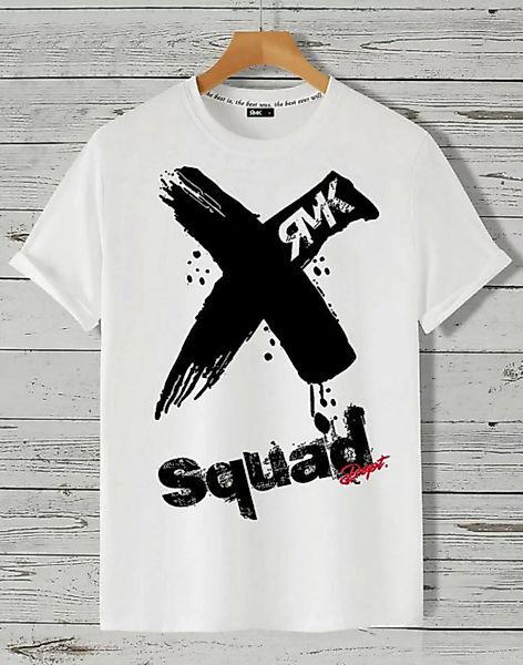 RMK T-Shirt Herren Shirt Basic Rundhals mit X Aufdruck günstig online kaufen