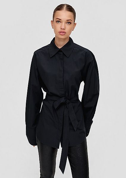 QS Langarmbluse Bluse Hemdbluse aus Baumwolle, QS x ELIF günstig online kaufen