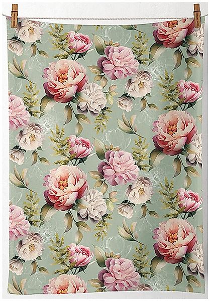 Ambiente® Geschirrtuch Peonies composition, (1-tlg., 1-teilig), günstig online kaufen