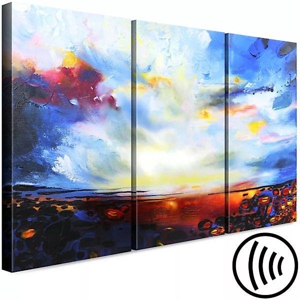 Bild auf Leinwand Colourful Sky (3 Parts) XXL günstig online kaufen
