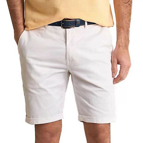Salsa Jeans Slim Denim-shorts Aus Baumwolle Mit Mikroprint 32 White günstig online kaufen