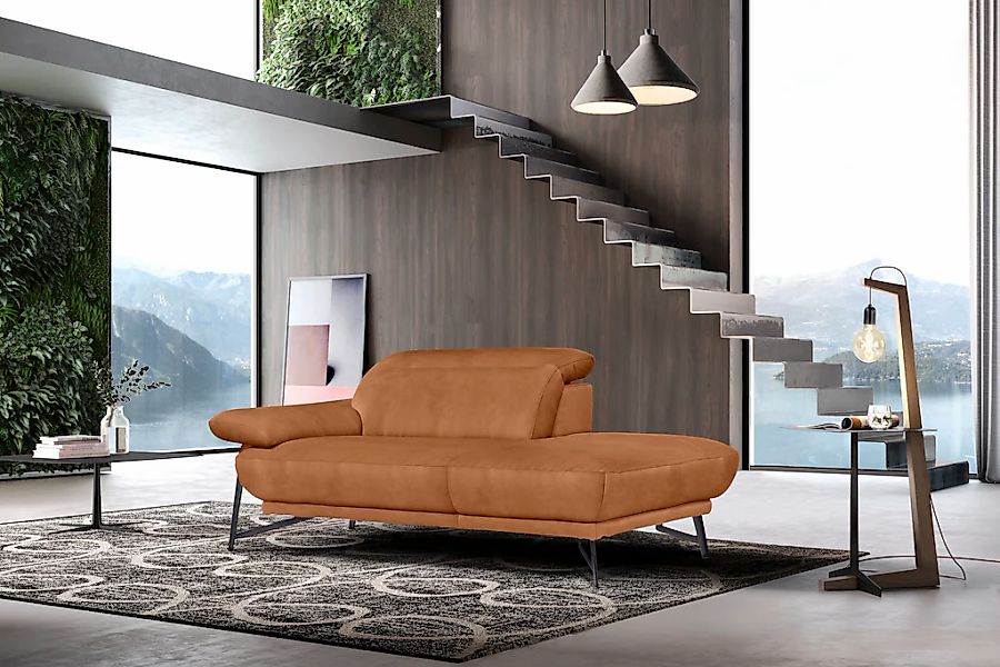 Egoitaliano Ottomane "Anais, Designsofa mit hohem Sitzkomfort, Designfuß", günstig online kaufen