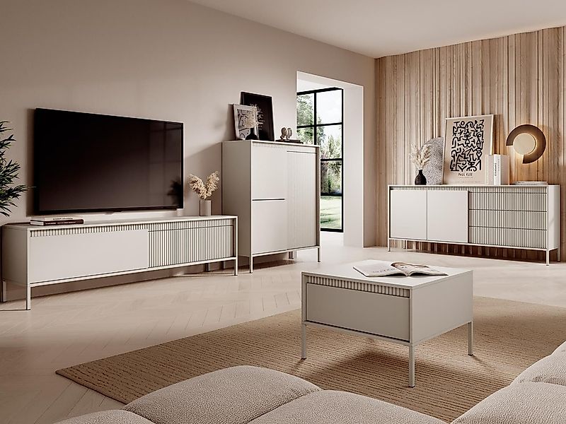 Compleo Wohnzimmer-Set JULO (2xKommode, TV- Schrank, günstig online kaufen