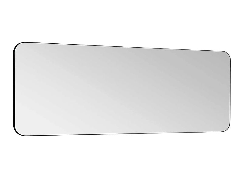 Badezimmerspiegel rechteckig - 140 x 50 cm - Schwarzer Umriss - DEMETRIA günstig online kaufen