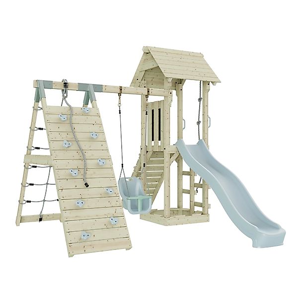 OutdoorToys Spielturm Trondheim mit Babyschaukel Eisblau günstig online kaufen