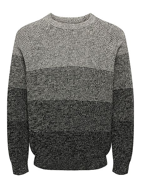 ONLY & SONS Rundhalspullover "ONSBIRK RLX LS RAGLAN KNIT CAMP" günstig online kaufen
