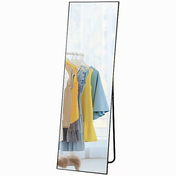 HOMCOM Großer rechteckiger Ganzkörperspiegel, 50 x 160 cm - Stehender Spieg günstig online kaufen