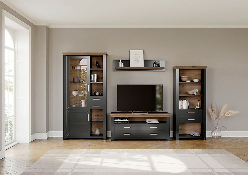 set one by Musterring Wohnwand "York" 4 Stk. tlg. günstig online kaufen