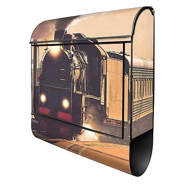 Banjado Design Briefkasten Schwarz Pulverbeschichtet 39x47x14cm 2 Schlüssel günstig online kaufen