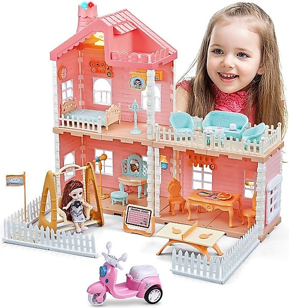 Daskoo Puppenhaus Kinder DIY Puppenhaus Möbel günstig online kaufen