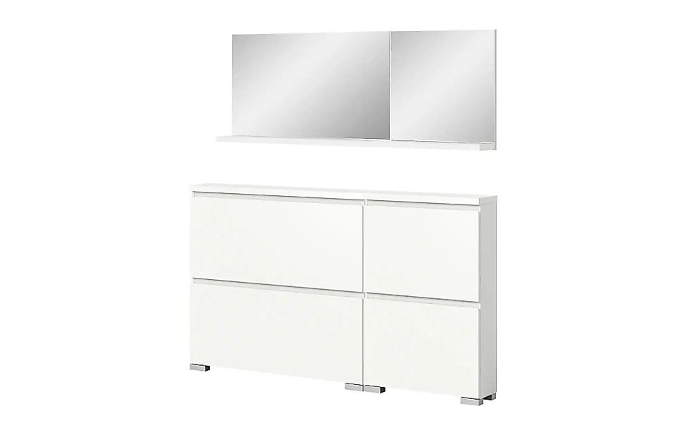 uno Schuhschrank-Set   ¦ weiß ¦ Maße (cm): B: 155 H: 194 Garderoben & Kleid günstig online kaufen
