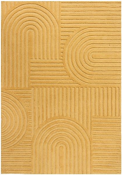FLAIR RUGS Wollteppich "Zen Garden, modern & mit Linien" 10 mm Höhe 100% Wo günstig online kaufen