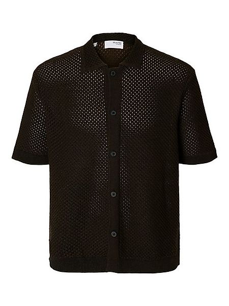 SELECTED HOMME Strickjacke SLHGINGER SS KNIT RELAXED POLO CARD günstig online kaufen