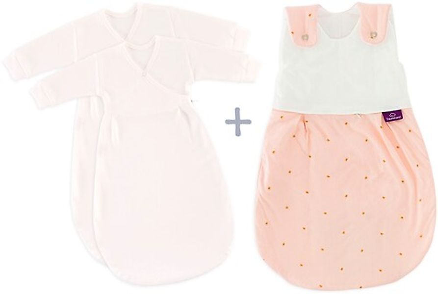 Träumeland Babyschlafsack »3tlg. Set LIEBMICH, Design Märchengold«, (3 tlg. günstig online kaufen