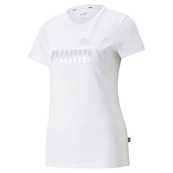 PUMA T-Shirt Damen T-Shirt - ESS+ Metallic Logo Tee, Rundhals, (Packung, 1e günstig online kaufen