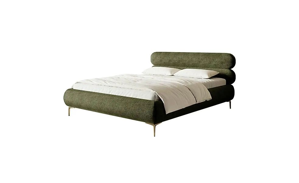 Selsey Polsterbett in Chenille Roule ¦ grün ¦ Maße (cm): B: 193 H: 96 Bette günstig online kaufen