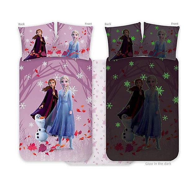Disney Frozen Babybettwäsche Frozen Babybettwäsche Rosa, mit & Glow in the günstig online kaufen