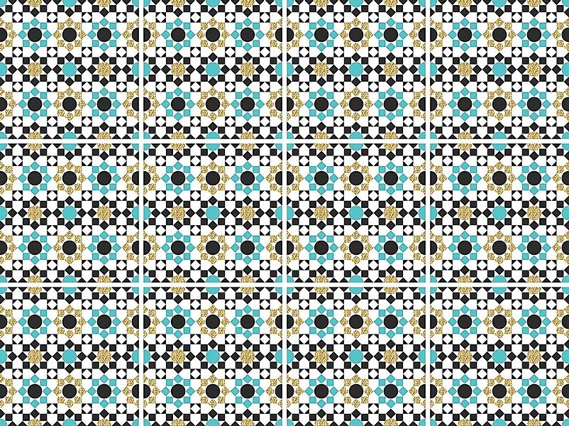 queence Fliesenaufkleber Mosaik Muster (12 St), Stickerfliesen, selbstklebe günstig online kaufen