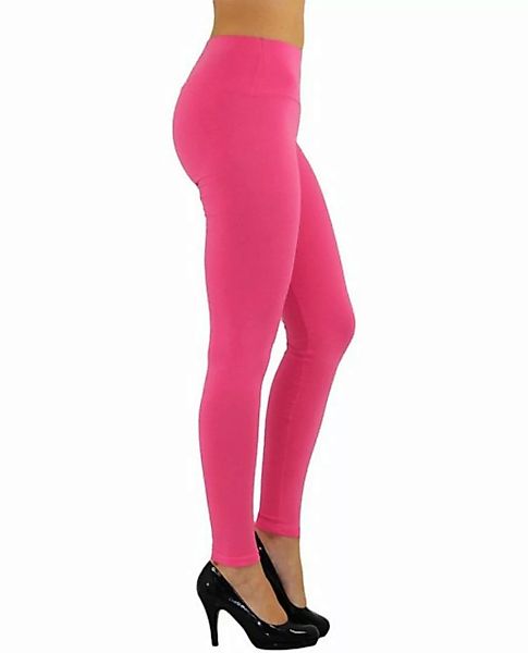 YESET Leggings Damen Leggings Leggins lang hoher Bund rosa L (1-tlg) günstig online kaufen