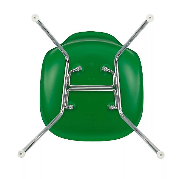Vitra - Eames Plastic Side Chair DSX Gestell verchromt - grün/Sitzschale Po günstig online kaufen