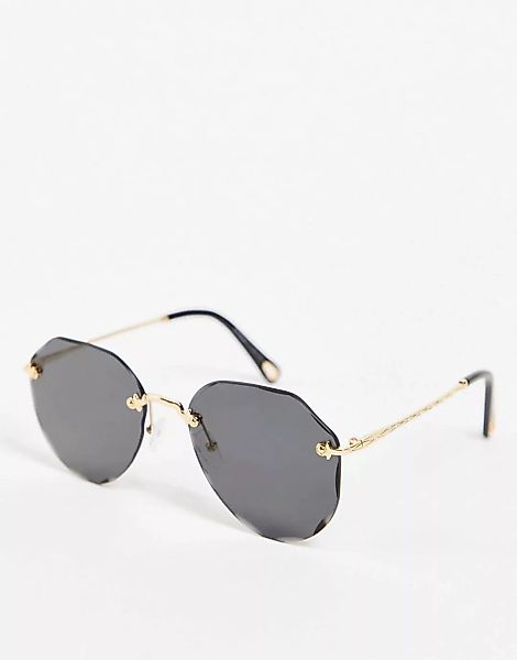 AJ Morgan – Runde Damensonnenbrille in Goldoptik-Goldfarben günstig online kaufen