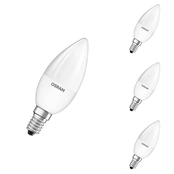 Osram LED Lampe ersetzt 25W E14 Kerze - B38 in Weiß 4,2W 250lm RGBW dimmbar günstig online kaufen