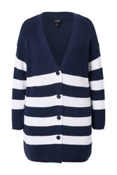 Ulla Popken Strickjacke Strickjacke Streifen Boxy günstig online kaufen