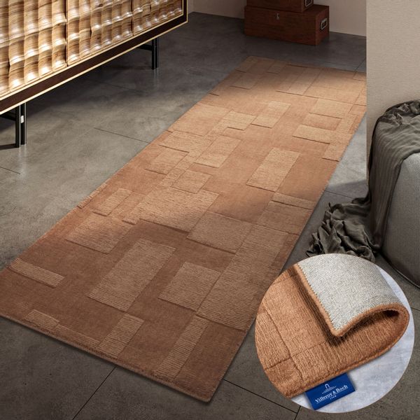 Villeroy & Boch Wollteppich "Wilhelmine" rechteckig 10 mm Höhe Läufer, hand günstig online kaufen