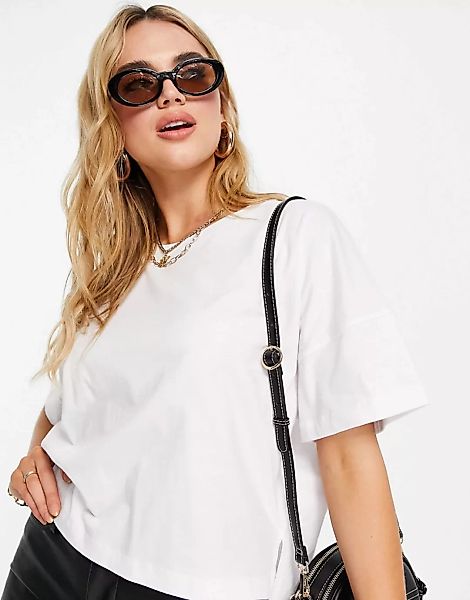 French Connection – Tally – Kastenförmiges T-Shirt in Weiß günstig online kaufen