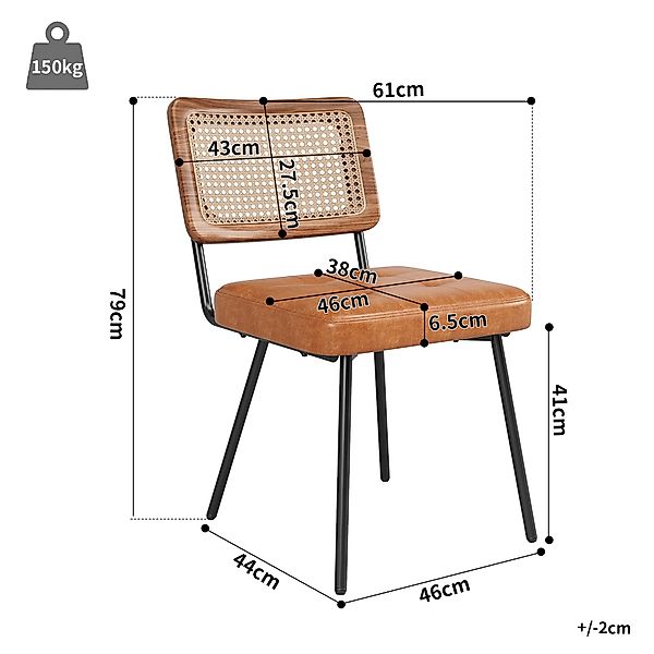 Ulife Esszimmerstuhl Rattan-Loungesessel, Schminkstuhl, Leichter Luxusstuhl günstig online kaufen
