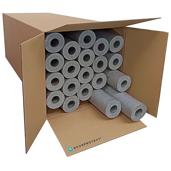 Scorprotect Karton Graue PE Rohrisolierung Angeschlitzt 35 X 25 X 1 Meter günstig online kaufen