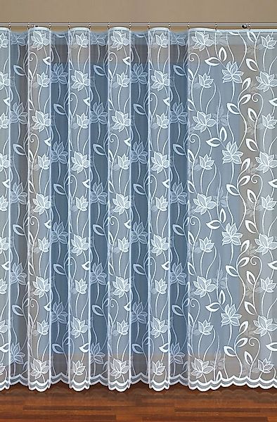 QBTEXTIL Gardine LOTOS, halbtransparent, Jacquard - Stoff, Kräuselband günstig online kaufen