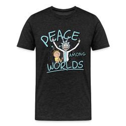 Spreadshirt T-Shirt Rick & Morty Peace günstig online kaufen